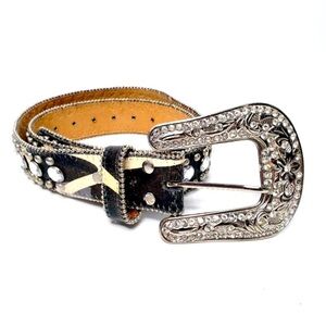 Blazin Roxx Rhinestone Studded Western Bling Belt OS